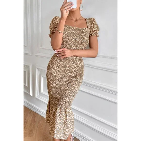 casual midi dress bodycon Black Mesh Bodycon Maxi Dress main image 1
